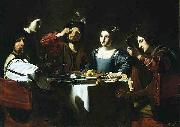 Nicolas Tournier Banquet Scene with a Lute Player Sweden oil painting artist